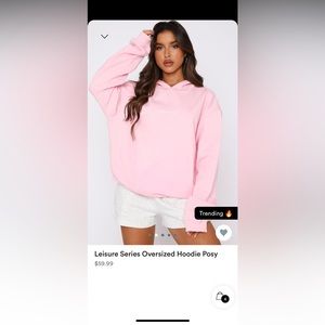 NWT White Fox Leisure Series Oversized Hoodie Posy - Size S/M